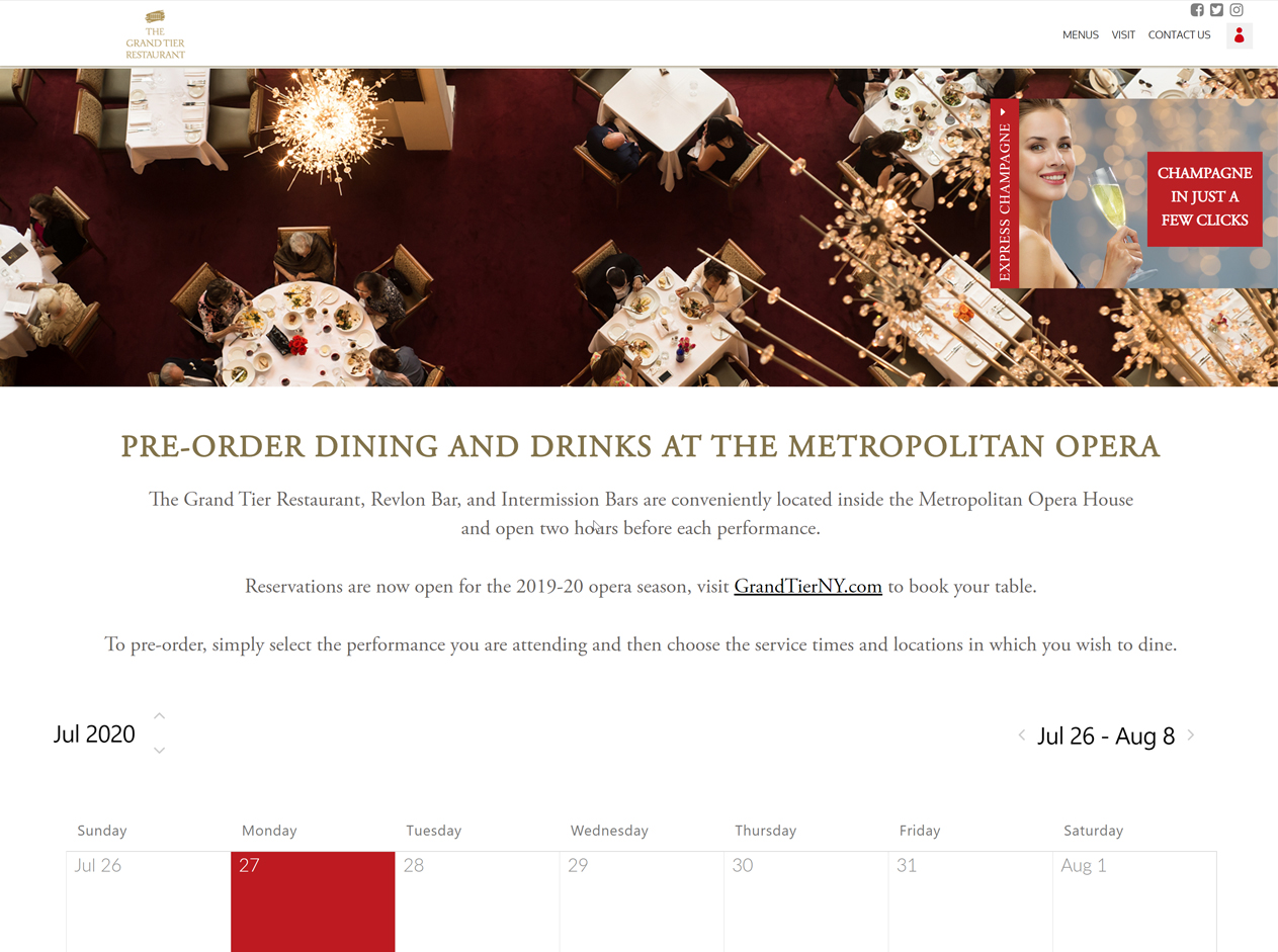 Dining at the Met Opera